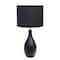 Creekwood Home Essentix 18" Ceramic Dewdrop Table Lamp